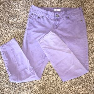Lavender skinny jeans